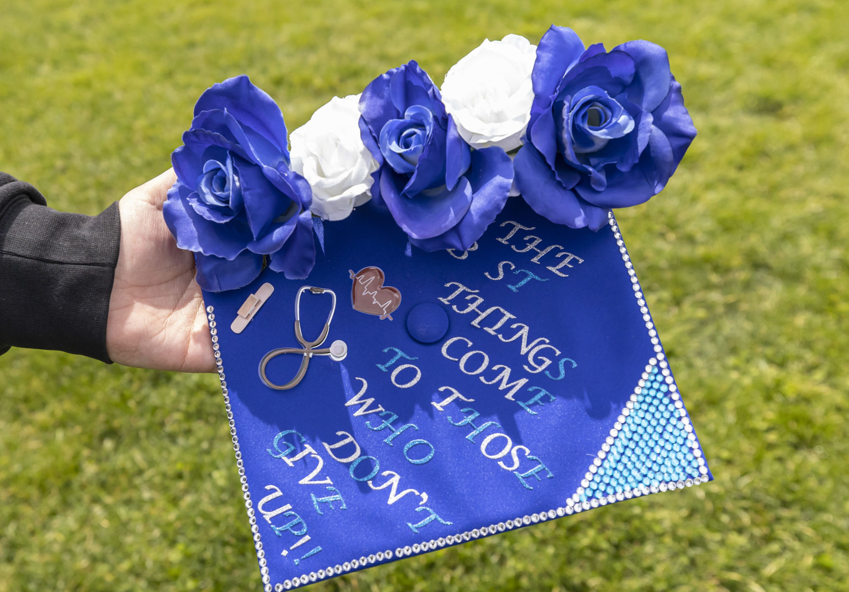 Macarthur grad caps 1 051421.JPG